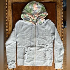 NWOT TA Tracy Anderson G.I.L.I. French Terry Tropical Floral Hoodie Jacket